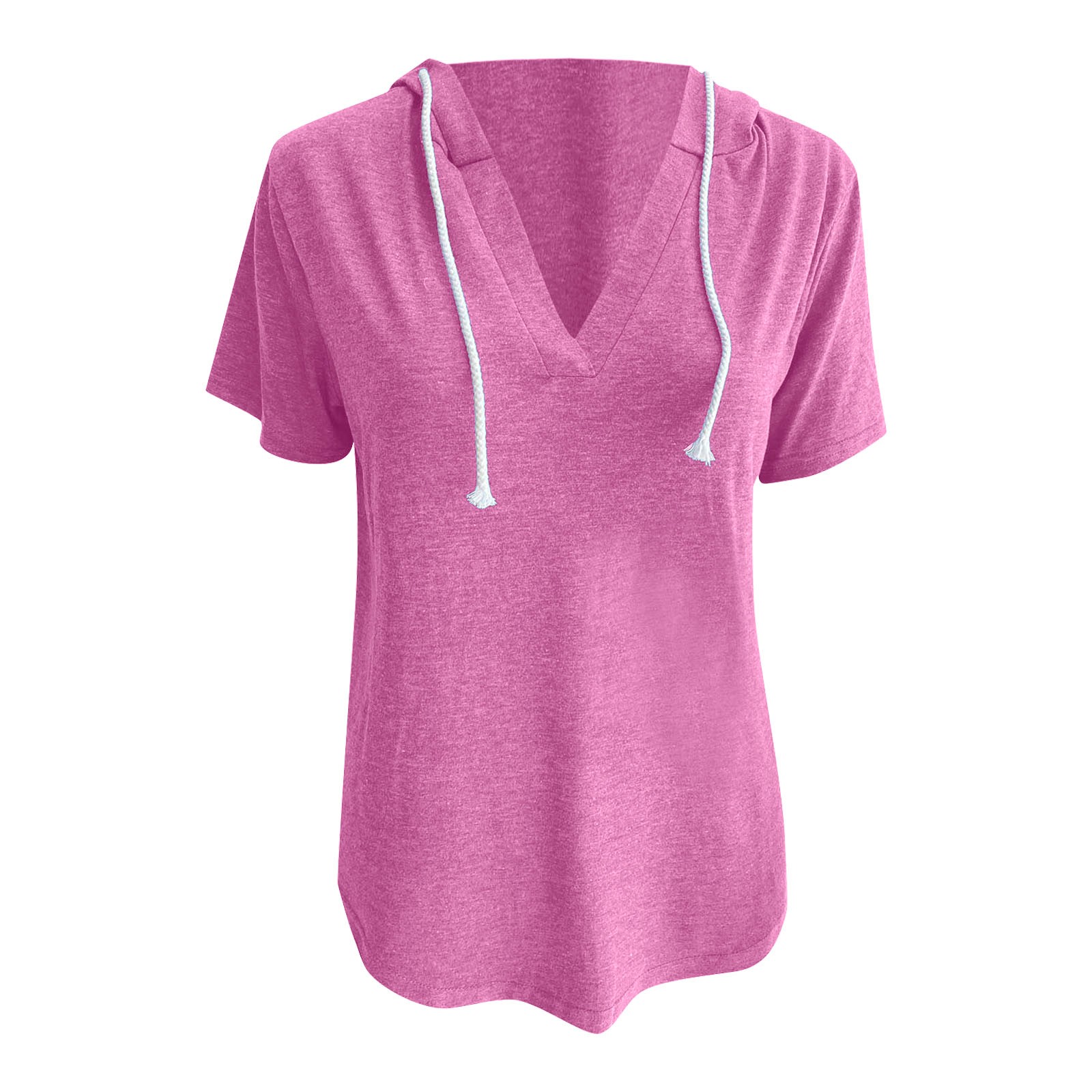 thumbnail image 5 of Sudadera con capucha para mujer - Top informal de manga larga y cuello en V, 5 of 5
